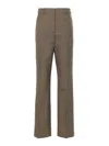 Golden Goose Relaxed Pied De Poule Check Pants In Red