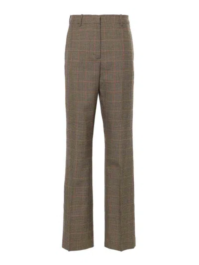 GOLDEN GOOSE RELAXED PIED DE POULE CHECK PANTS
