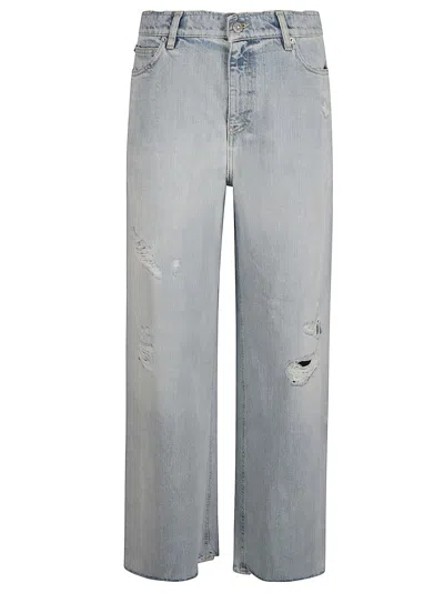 Golden Goose Relaxed Wide-leg Jeans With Distressed Detailing