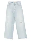 Golden Goose Womens Pants In Lived-in Effect Denim