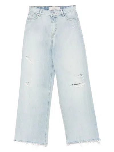 GOLDEN GOOSE RELAXED WIDE-LEG JEANS WITH RIPPED DETAILING