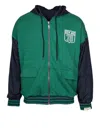 Golden Goose Unisex Reversible Over Zipped Hoodie In Green
