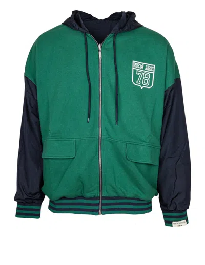 GOLDEN GOOSE GOLDEN GOOSE REVERSIBLE COTTON AND NYLON SWEATSHIRT