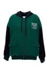 Golden Goose Unisex Reversible Over Zipped Hoodie In Green