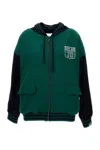 Golden Goose Unisex Reversible Over Zipped Hoodie In Green