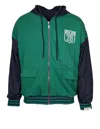 Golden Goose Unisex Reversible Over Zipped Hoodie In Green