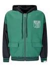 Golden Goose Unisex Reversible Over Zipped Hoodie In Green