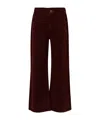 Golden Goose Rhinestone-embellished Corduroy Trousers In Brown
