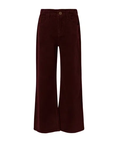 Golden Goose Rhinestone-embellished Corduroy Trousers In Brown