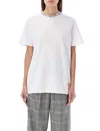 Golden Goose Relaxed Fit Rhinestone-embellished White T-shirt In White
