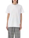 Golden Goose Relaxed Fit Rhinestone-embellished White T-shirt In White