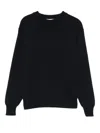 Golden Goose Ribbed Crew-neck Sweater In Black