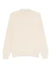Golden Goose Ribbed Crew-neck Sweater In Neutral