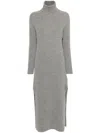 Golden Goose Ribbed-knit Knitted Dress In Gray