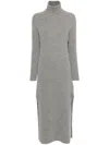 Golden Goose Ribbed-knit Knitted Dress In Gray
