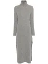 Golden Goose Ribbed-knit Knitted Dress In Gray