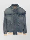 Golden Goose Bomber Blue Washed Effect In Denim