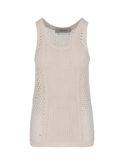 Golden Goose Crisp White Top With Classic Silhouette And Smooth Texture In Gray