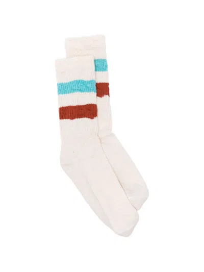 Golden Goose Ribbed Socks In White