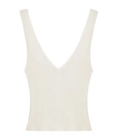 Golden Goose Ribbed Top In White
