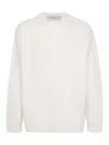 Golden Goose Ribbed Sweater In White