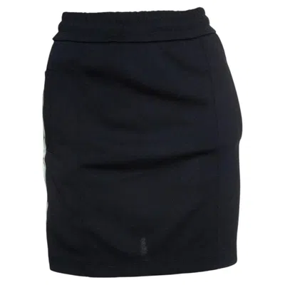Pre-owned Golden Goose , Rock Star Side Stripe Skirt In Black