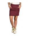 Golden Goose Rock Star Side Stripe Skirt In Red