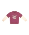 Golden Goose Round Collar Color Matching Hoodie In Pink