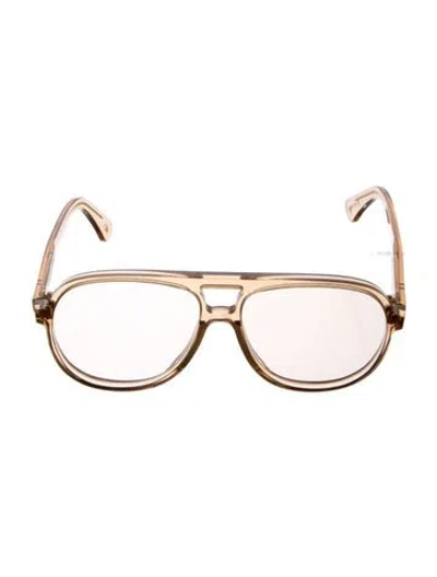 Pre-owned Golden Goose Round Gradient Sunglasses In Brown