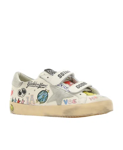 Golden Goose Round-head Sneakers In White