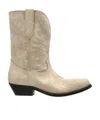 Golden Goose 70mm Wish Star Ankle Boots In Cream