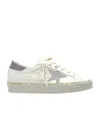 Golden Goose Hi Star Leather Platform Sneakers In White