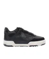 Golden Goose Low Top Leather Sneakers With Contrast Sole In Black
