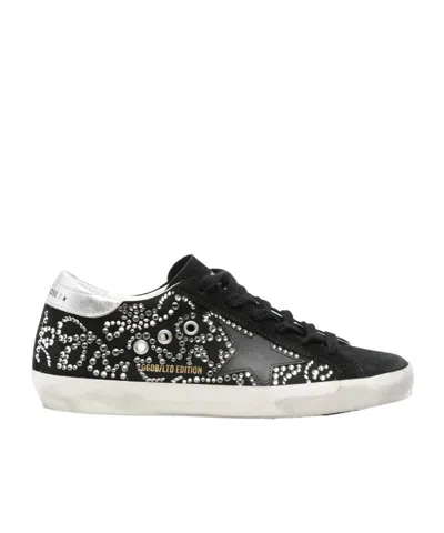 Golden Goose Round Toe Low Top Casual Shoes In Black