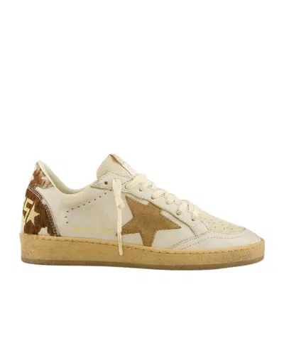Golden Goose Round Toe Low-top Casual Shoes In Brown