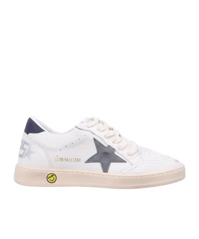 Golden Goose Round Toe Low-top Sneakers In White