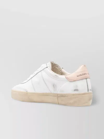 Golden Goose Round Toe Low Top Sneakers In White