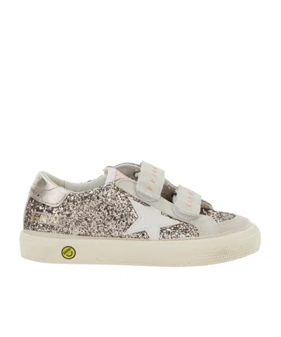 Golden Goose Round Toe Sneakers In Brown