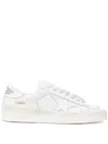 Golden Goose Deluxe Brand Round Toe White Sneakers In White