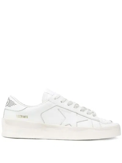 Golden Goose Deluxe Brand Round Toe White Sneakers