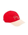 Golden Goose Round Visor Baseball Cap In Red