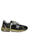 Golden Goose Distressed Dad Running Sneakers In Black
