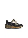 Golden Goose Running Dad Net And Nappa Upper Suede Star Shoes
