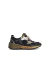 Golden Goose Running Dad Net Low-top Sneakers In Black