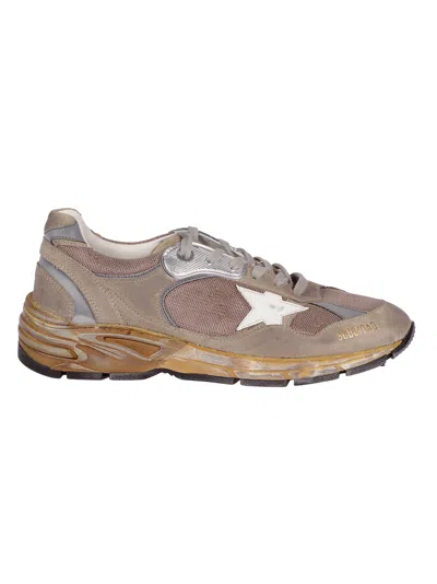 Golden Goose Running Dad Net And Suede Upper Leather Star In Multicolour