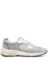 Golden Goose Dad-star Running Trainers In Grey/silver/white