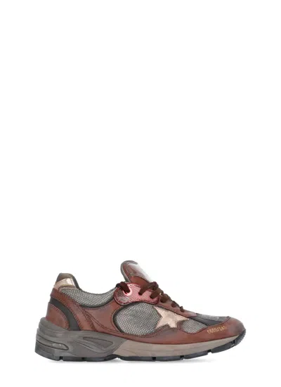 Golden Goose Running Dad Sneakers In Brown