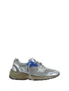 Golden Goose Women Running Dad Net And Laminated Upper Leather Star Laminated Spur Distressed