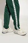Golden Goose Running Dad Net And Suede Upper Leather Star And Heel Suede Spur Shoes In Grey