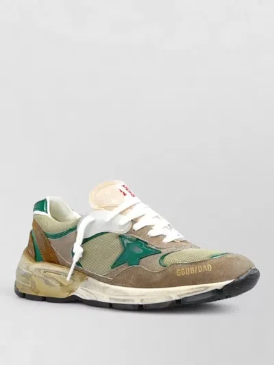 Golden Goose Running Dad Sneakers Nylon Leather Star Heel In Multi